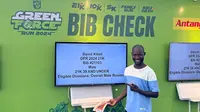 David Kibet, pelari yang terbiasa berlaga di kejuaraan dunia akan turun dalam ajang Green Force Run. (Bola.com/Aditya Wany)