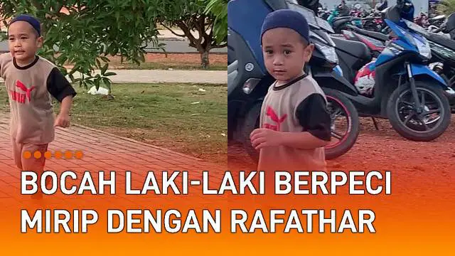 Seorang bocah laki-laki mirip Rafathar viral di media sosial.