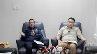 Wakil Menteri Komunikasi dan Digital (Komdigi) Angga Raka Prabowo dan Kepala Kantor Komunikasi Kepresidenan (PCO) Hasan Nasbi. Foto: PCO