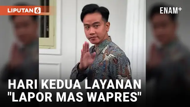 VIDEO: Gibran Tinjau Langsung "Lapor Mas Wapres" di Istana
