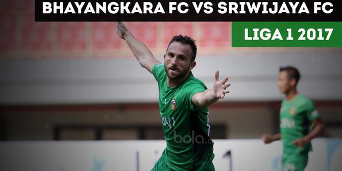 VIDEO: Highlights Liga 1 2017, Bhayangkara FC vs Sriwijaya FC 2-1