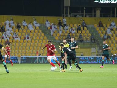 Timnas Indonesia tanpa didampingi Shin Tae-yong di bench. Indonesia sedikit mengalami perubahan komposisi. Sejumlah wajah baru yang kerap menghiasi bangku cadangan, diturunkan sejak menit pertama. (Foto: Dok. PSSI)