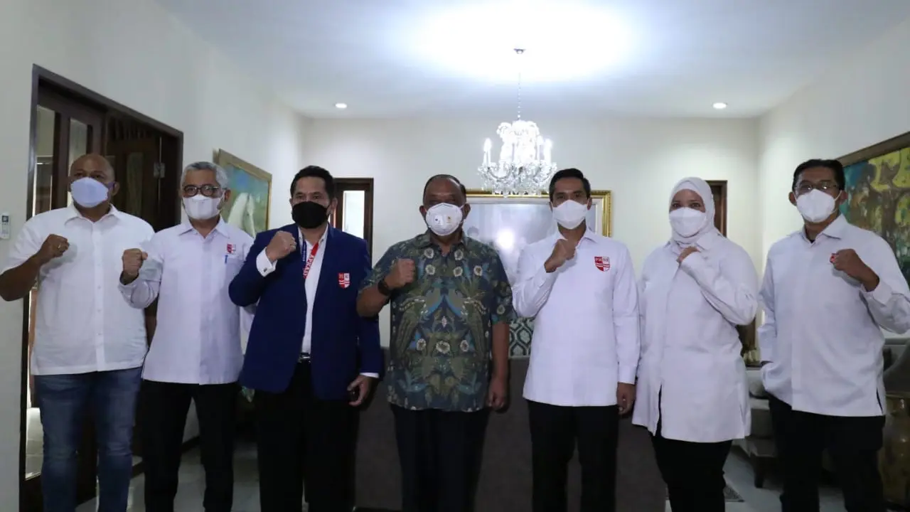 Pengurus PRSI menemui Ketum KONI