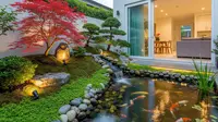 7 Ide Taman Mungil di Samping Kolam Ikan agar Rumah Terasa Lebih Sejuk Meski Lahan Terbatas