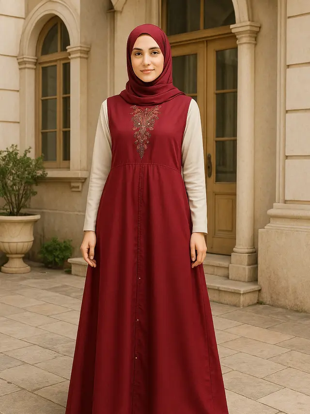 Model Gamis tanpa Lengan, Tampil Elegan dan Stylish