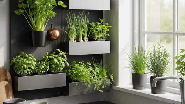 Kebun Sayur dan Herbal Pakai Rak Susun Dinding Rumah