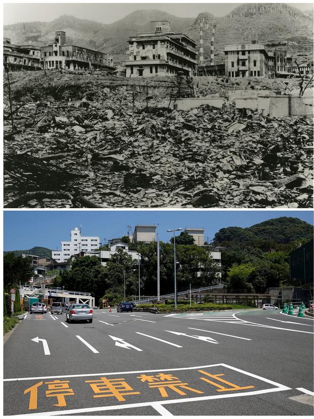 Dulu Dan Kini Foto Dramatis Hiroshima Nagasaki Setelah Dibom Atom
