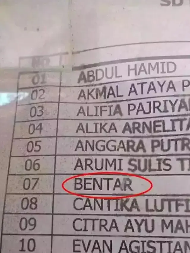 6 Potret Nyeleneh di Daftar Hadir Ini Bikin Tepuk Jidat, Ada-Ada Saja