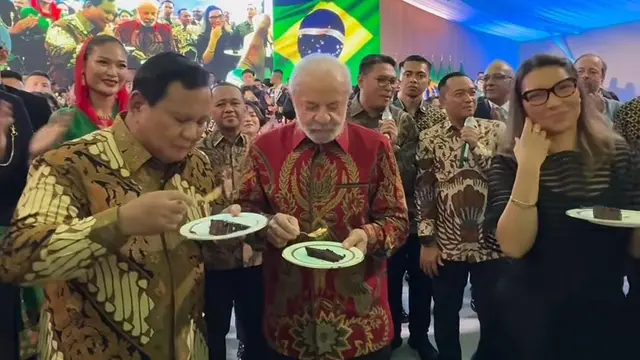 Prabowo dan Presiden Brasil Rayakan Ulang Tahun Bersama di Istana