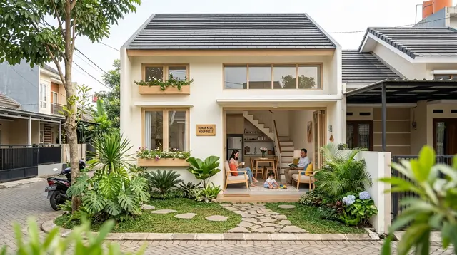 7 Model Rumah Kecil di Lahan Lebar 5 Meter, Tetap Nyaman dan Tidak Terasa Sempit