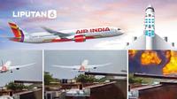 Banner Infografis Jatuhnya Pesawat Air India AI171 dan Keajaiban Kursi 11A.&nbsp;(Liputan6.com/Abdillah)