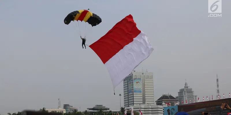 Kemeriahaan HUT Bhayangkara di Monas