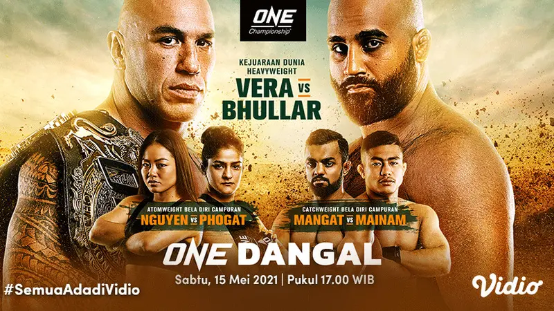 Link Live Streaming ONE Championship Dangal Eksklusif di Vidio Sabtu 15 Mei 2021 Ragam Bola
