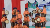 Kompang alat musik tradisional Bengkalis. (ist)