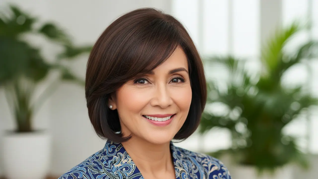 Model Rambut Pendek Wanita Usia 50 Tahun ke Atas
