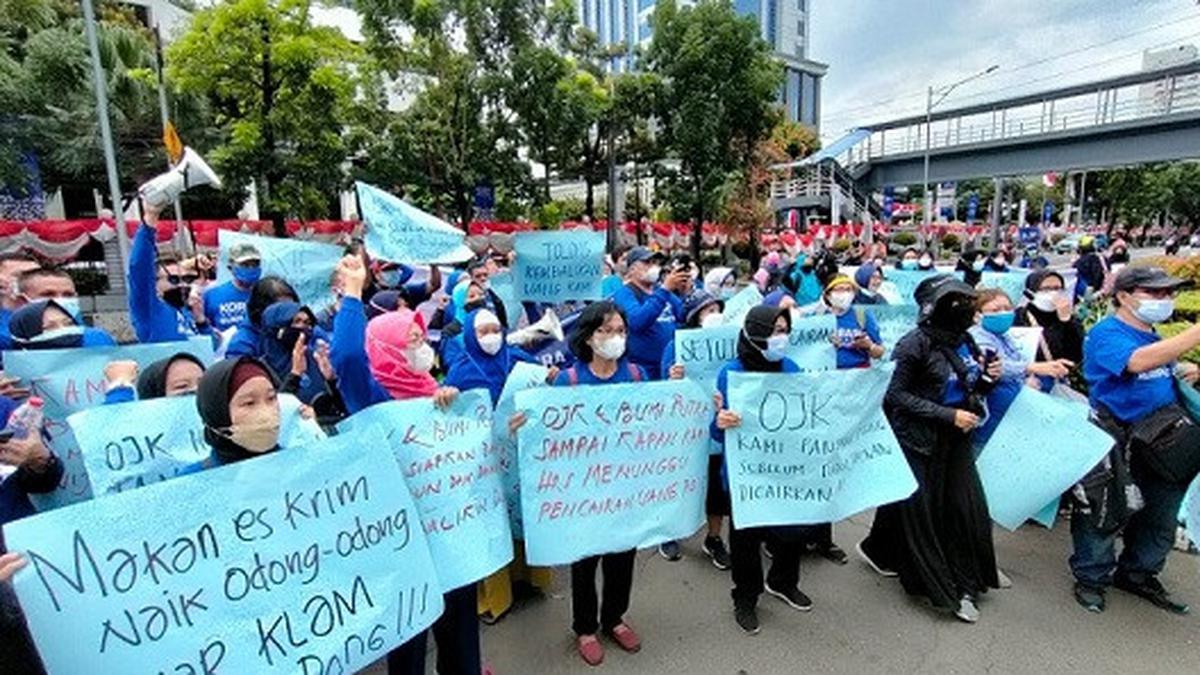 Gambar Nasabah Kasus Gagal Bayar Asuransi Bumiputera Minta Perhatian Presiden