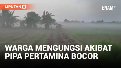 VIDEO: Pipa Pertamina di Tuban Diduga Bocor