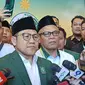 Ketua Umum Partai Kebangkitan Bangsa atau Ketum PKB Muhaimin Iskandar alias Cak Imin mengungkapkan alasan Presiden terpilih Prabowo Subianto batal hadir ke acara Muktamar PKB. (Merdeka.com)