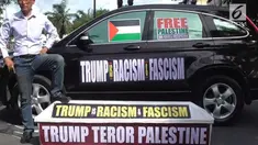 Seorang warga Solo mengirimkan peti mati untuk Donald Trump sebagai bentuk protes atas pengakuan Yerusalem sebagai Ibu Kota Israel.