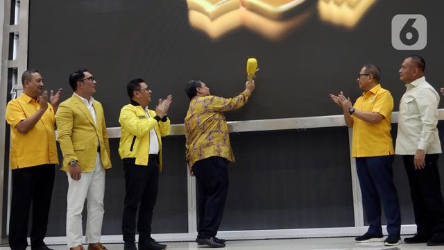 Airlangga Hartarto dan Ridwan Kamil Beri Kuliah Umum Partai Golkar