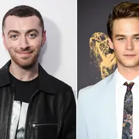 Grammy Awards 2018 memang menuai banyak protes. Namun Sam Smith tetap tampil romantis dengan kekasih lelakinya, Brandon Flynn. (Getty Images/People)