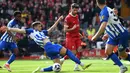 Hingga turun minum, skor imbang tidak berubah tetap 1-1. (AP Photo/Rui Vieira)