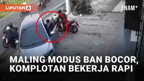 VIDEO: Waspada Maling Modus Ban Bocor, Komplotan Bekerja Sangat Rapi