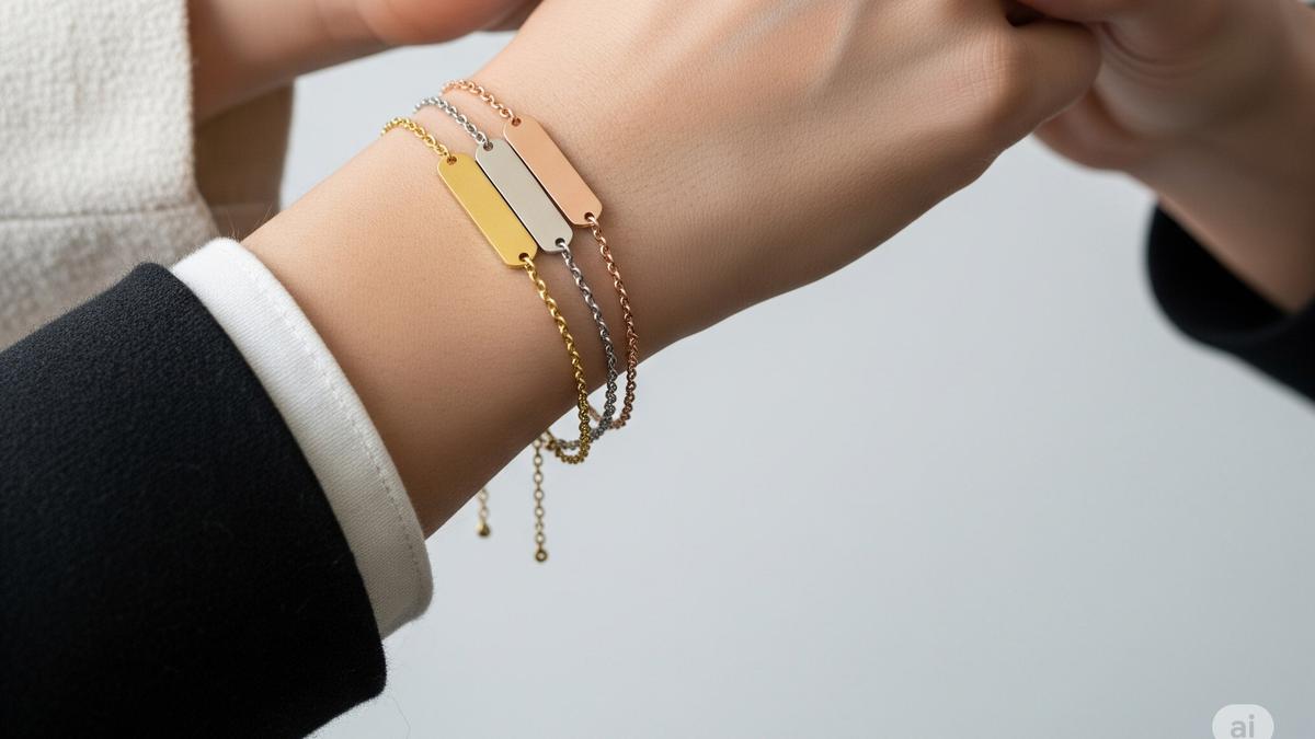 9 Model Gelang Plat Emas Terbaik untuk Gaya Elegan Memukau