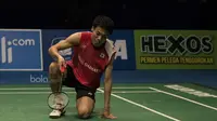 Tunggal putra Jepang, Kazumasa Sakai, gagal meraih gelar Indonesia Open 2017 setelah takluk dari wakil India, Kidambi Srikanth. (Bola.com/Vitalis Yogi Trisna