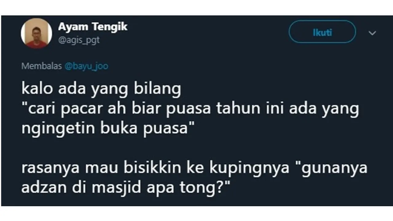 5 Curhatan Netizen Ingin Punya Pacar Untuk Bangunkan Sahur Bikin Senyum sendiri