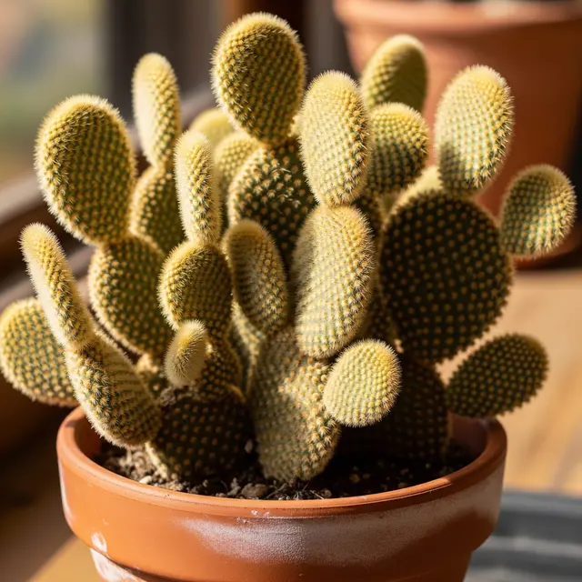 Kaktus Telinga Kelinci (Opuntia microdasys) (Gemini AI)