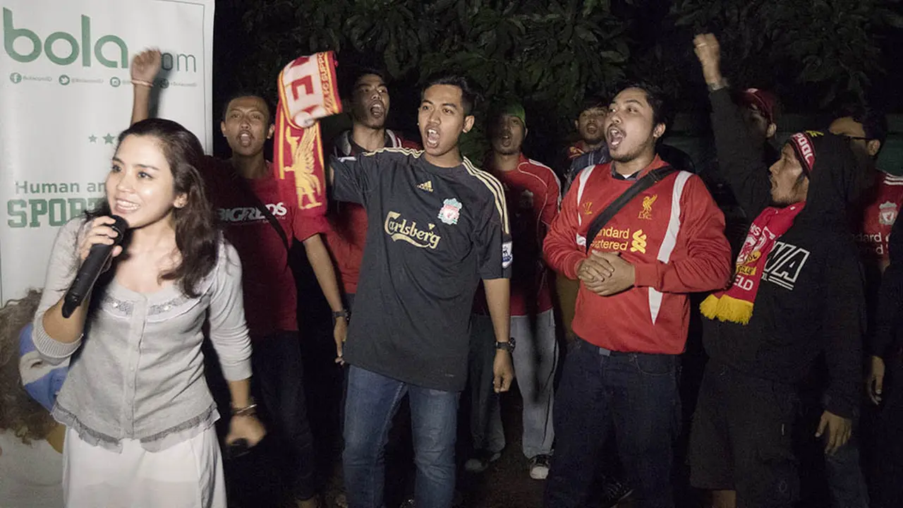 Nobar Watford vs Liverpool bersama Bola.com