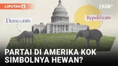 Gimana awal mula dua partai politik besar di AS punya simbol hewan? Dua partai politik besar di AS punya simbol keledai yang melambangkan Partai Demokrat, dan seekor gajah yang melambangkan Partai Republik. Gambar-gambar tersebut kerap digunakan untu...