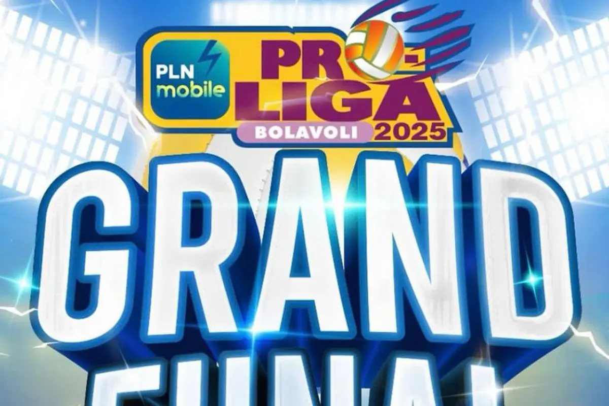Grand Final PLN Mobile Proliga 2025 di GOR Amongrogo, Yogyakarta.
