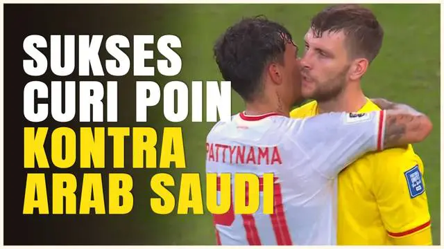 VIDEO: Timnas Indonesia Berhasil Curi Poin Kontra Arab Saudi Setelah Imbang 1-1