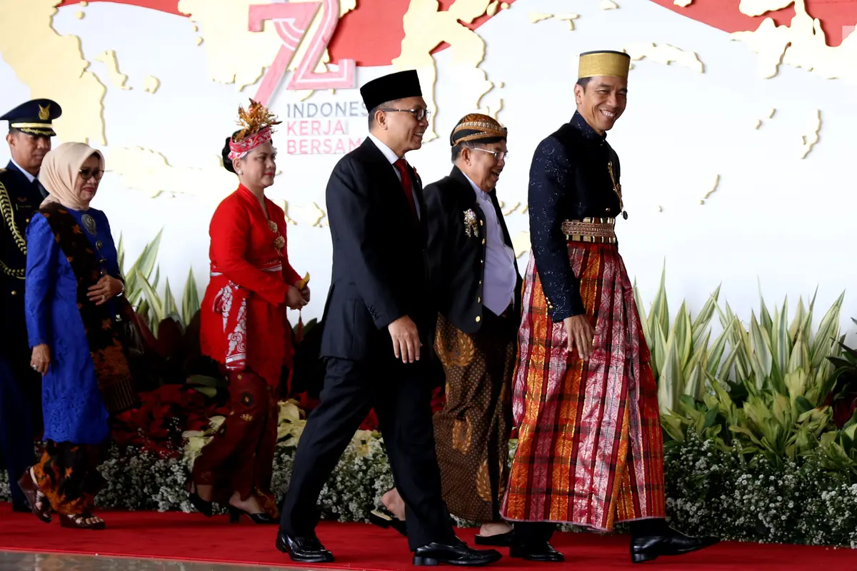 Jokowi dan JK Tiba di Gedung DPR