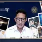 Sandiaga Uno di Weekly Press Briefing, 19 Juli 2021. (Liputan6.com/Henry)