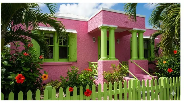 7 Inspirasi Rumah Cat Kombinasi Warna Pink dan Hijau, Ciptakan Suasana Harmonis