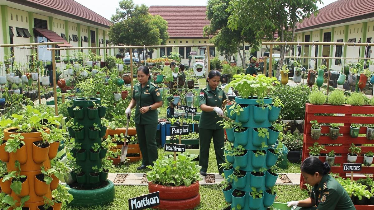 10+ Ide Kebun Sayur untuk Ibu Persit di Komplek TNI yang Estetik dan Rapi