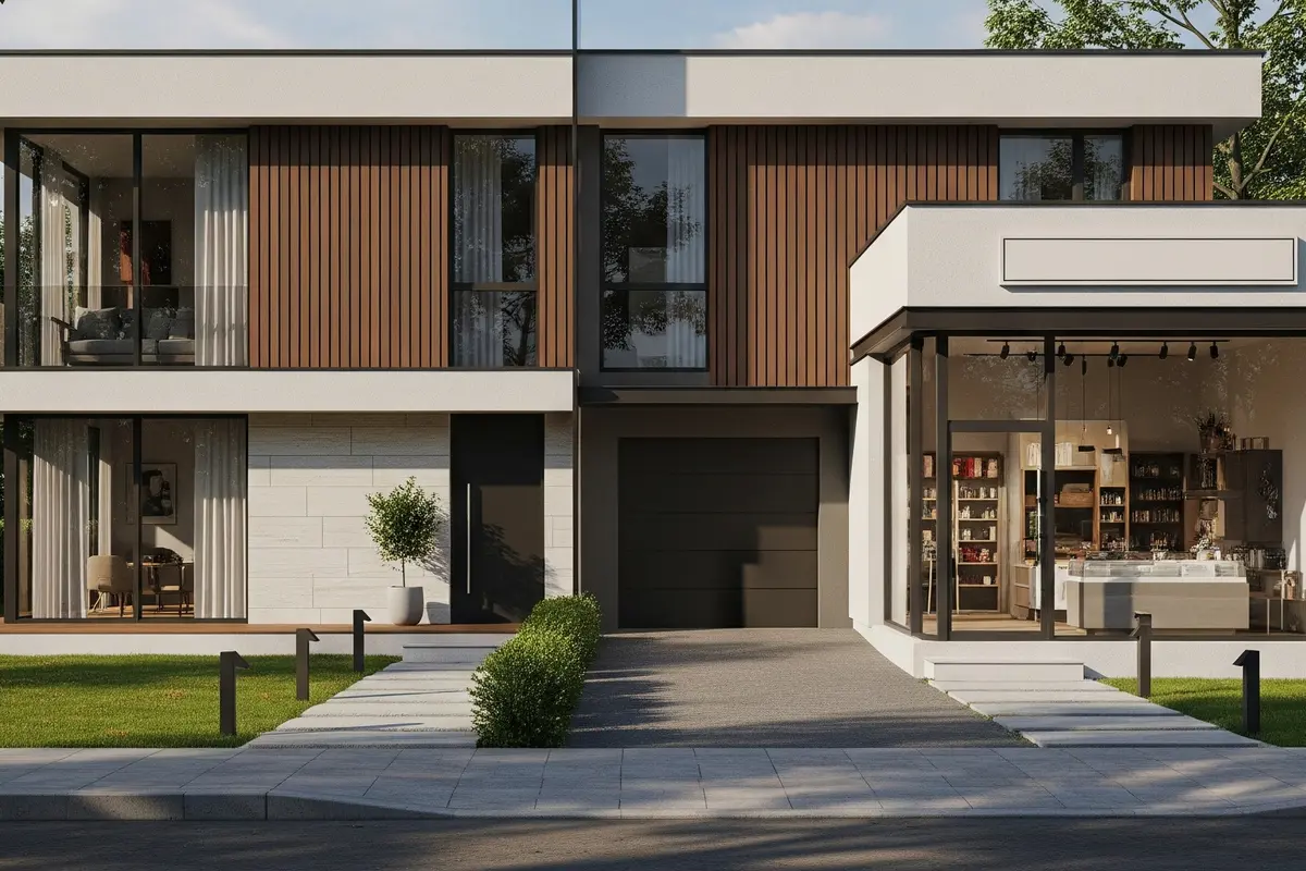Rumah T-Shape Bisa untuk Hunian & Toko Kecil (Gemini AI)