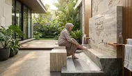7 Model Tempat Wudhu yang Sekaligus Bisa Dipakai untuk Cuci Kaki, Desain Fungsional Bikin Nyaman