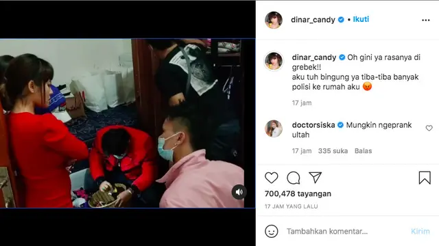 Rumah Digrebek Polisi, Dinar Candy Langsung Tantang Tes Urin
