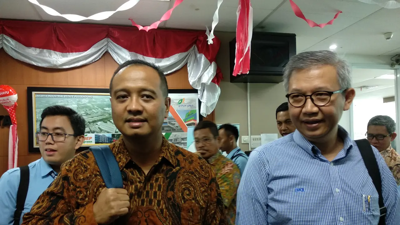 Dirut PT Transjakarta penggangi Budi Kaliwono, Agung Wicaksono (Kiri). (Liputan6.com/Delvira Hutabarat)