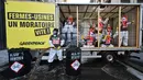 Unjuk rasa dilakukan untuk menentang kebijakan industri pertanian. (Miguel MEDINA/AFP)