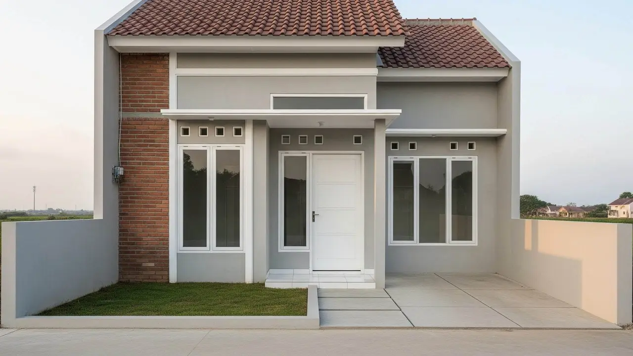 contoh rumah 1 lantai 3 kamar minimalis