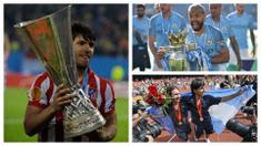 Sergio Aguero telah resmi mengumumkan pensiun sebagai pesepak bola pada 15 Desember 2021 lalu. Total 18 tahun perjalanan kariernya dihabiskan bersama 4 klub serta Timnas Argentina. Total 21 trofi juara berhasil diraihnya. Berikut uraiannya. (Kolase AFP)