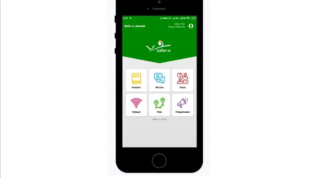 SAFAR-e, aplikasi pengganti tour guide system yang mudahkan komunikasi saat Haji dan Umroh.