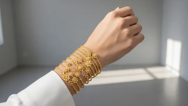 Model Gelang Emas Keroncong Isi 12 untuk Lamaran dan Pernikahan/Ilustrasi Gemini AI