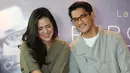 Afgan dan Raisa melakukan konferensi pers Launching single "percayalah" di cafe kawasan jakarta pusat, Senin (21/12). Percayalah merupakan lagu yang diciptakan Afgan dan Raisa dengan proses pembuatan selama 2 tahun lamanya. (Liputan6.com/Herman Zakharia)