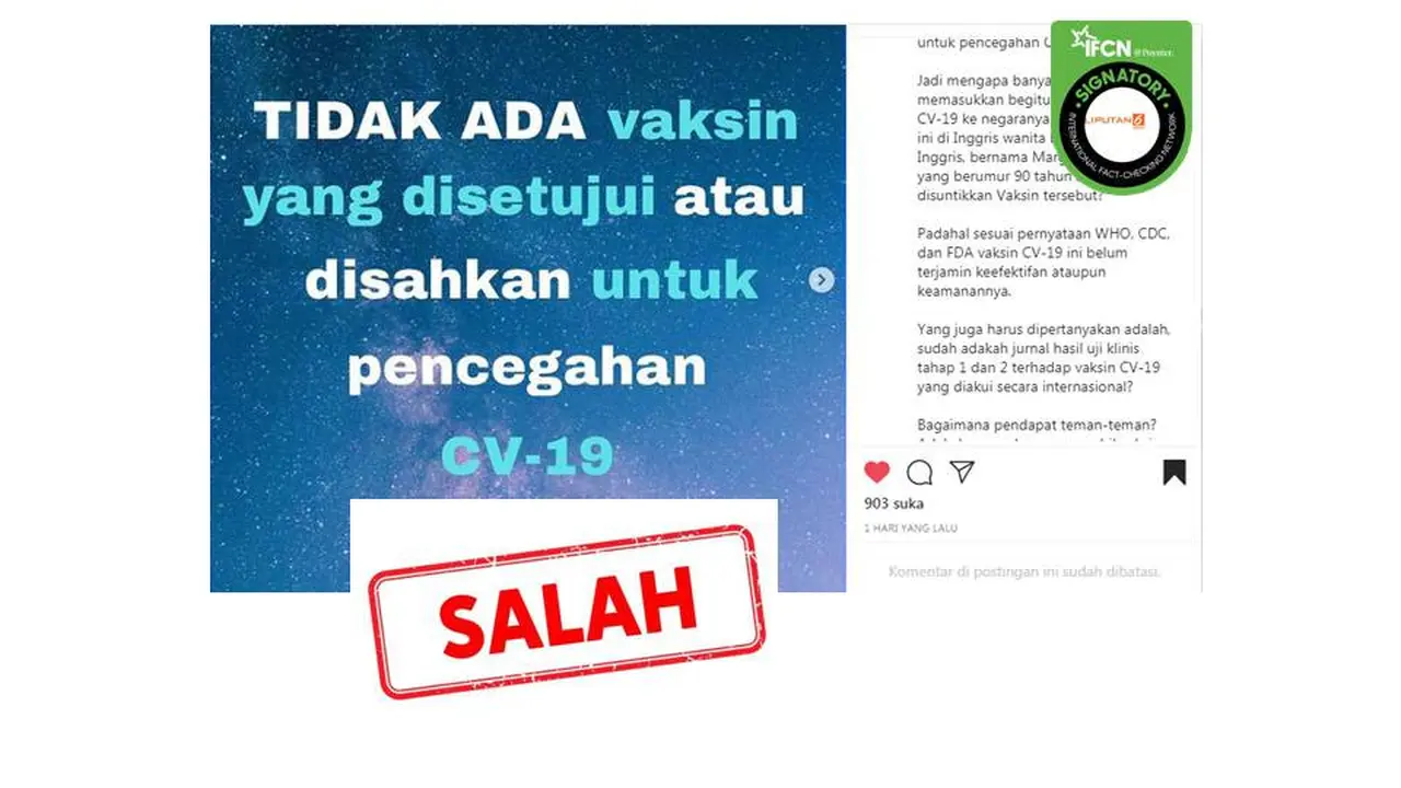 Cek fakta vaksin covid-19 di Inggris